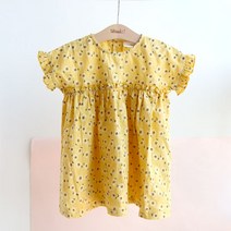 일랑엘 여아용 엠파이어 튜닉 원피스