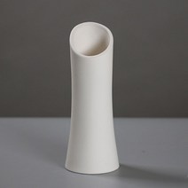 리버그린 심플 세라믹 오브제 화병 E타입, 화이트