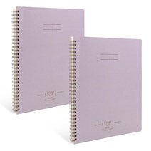 비팬시 B5 퍼펙트 스터디플러스 유선 노트 연습장, 라벤더, 2개