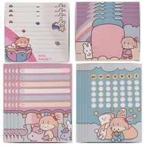 OON 샐러드 베이비 일러스트 메모지 4종 x 50매 세트, 혼합색상, 1세트