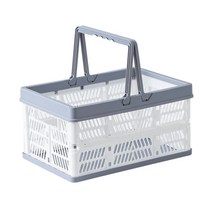 스테디얼 폴딩수납바구니 대형, 그레이화이트, 1개