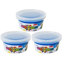 에듀클레이 낱색 3p, 파랑, 120g