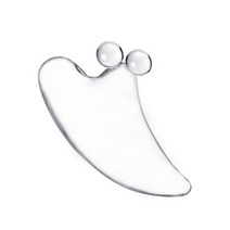 나르웰 크리스탈 괄사 페이스 마사지기, 더블화이트, 1개