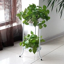 에나수 올리빙 실내 베란다 다육이 화분 받침대 TC001 50cm, 화이트, 2단