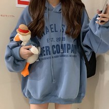 포근 톤다운 캘리 레터링 임산부 간절기 후드티