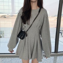 해피리빙 에이히루어 S라인 시크한 무지 원피스