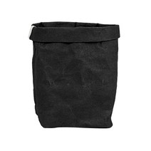 마켓감성 다용도 크래프트 종이봉투, 블랙, 1개