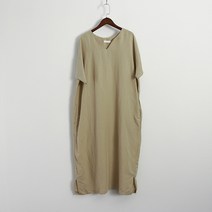 어반프랑 여성용 리즈 린넨 여자 루즈핏 데일리 롱 원피스