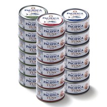 퍼시피카 황다랑어 통살 참치 통조림 인 올리브 오일 150g 6p + 위드 칠리 150g 6p + 인 워터 150g 6p 세트, 1세트
