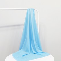 나비손길 두툼한 컬러 쉬폰 원단, 80파스텔블루