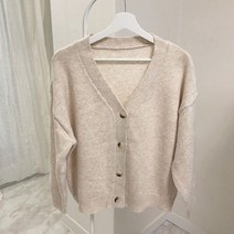 체리체리 여성용 루즈핏 니트 가디건