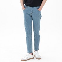 투디오션 남성용 쫀쫀 히든밴딩 9부 데님팬츠