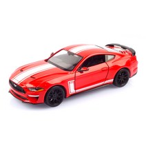 MOTORMAX 1:24 레프리카 포드 머스탱 GT 레이싱 자동차 다이캐스트 MTX737871RE, 레드