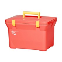 신와 비비드 아이스박스 15L + 스티커 세트, 오렌지(아이스박스)