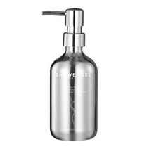 윈프라이스 크롬 미러 디스펜서 샤워리필용 500ml, 실버, 1개