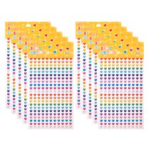 스튜디오에잇 홀로그램하트미니 스티커 2p, 혼합색상, 10개
