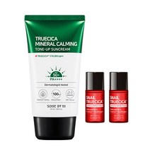 썸바이미 트루시카 무기자차 카밍 톤업 선크림 SPF50+ PA++++ 50ml + 스네일 토너 6ml x 2p, 1세트