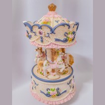 본디자인랩 회전목마 피치 오르골 NO LED, 베이지