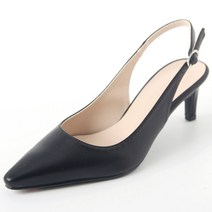 여성용 로제 스틸레토 슬링백 6cm