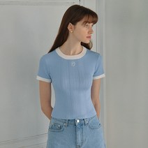 로라로라 여성용 SMALL LOGO HALF KNIT