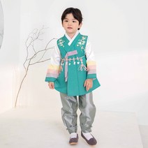 아가명주 남아용 엘리스 웅이 한복세트