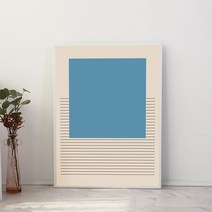 갤러리데코 미드 센추리 모던 접이식 액자 테이블 800 x 600 x 300 mm, 블루윈도우