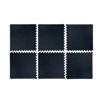 손할매 EPDM 스포츠 충격흡수 퍼즐매트 60 x 60 x 1.2 cm, 블랙, 6개