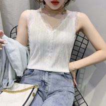 포플러앤씨 여성용 메르카 레이스 나시