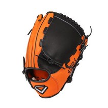 파이브툴스 투수 올라운드용 경식 글러브 바둑판웹 우투용 205MBGPA002, 오렌지 + 블랙