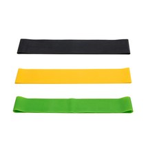 위드스토리 숏 라텍스 루프 밴드 요가 필라테스 3종 세트, GREEN, YELLOW, BLACK