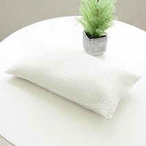 봄매트 래버트 사각 낮잠 메밀베개, 화이트