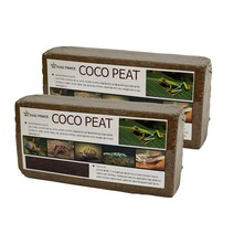 벅스프린스 반려동물 코코피트 압축 블럭 650g, 혼합색상, 2개