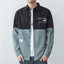 스타빈 남성용 배색심플 남방자켓