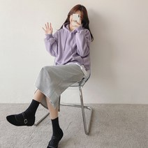 로미스토리 여성용 후면 슬릿 포인트 롱 스커트