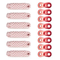 벅703 2구 땅콩형 알루미늄 스토퍼 8p + 스트링 6p 세트, 혼합색상