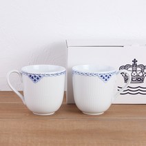로얄코펜하겐 프린세스 머그컵 370ml, 혼합색상, 2개