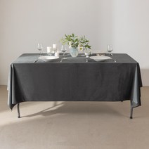 대성섬유 벨벳 루핑 테이블보, 카키그레이, 중(220 x 150 cm)