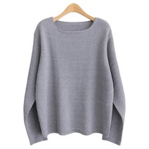 제니트 여성용 베이직 론리 긴팔 보트넥 티셔츠