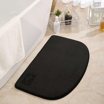 리즈제이니 메모리폼 욕실 발매트, 05 어두운 검정
