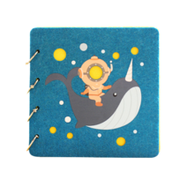 펠트 커버 포토 스크랩북 RD_1340, 고래, 15매