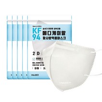 메디케이알 새부리형 황사방역 마스크 대형 KF94, 10개입, 모던그레이, 5개