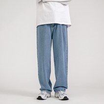 남성용 알럽홈 루즈핏 와이드 청바지