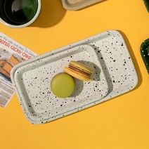 쓰임 어라운드 직사각접시 2종 세트, 화이트, 직사각접시 소 + 직사각접시 대