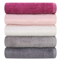 송월타월 프리미엄 뱀부얀 그란데44 타올 210g 면사, 랜덤발송, 5개