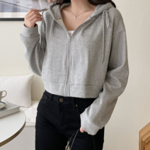 켸펠로 오버핏 레터링 크롭 후드 집업 cpjk4270k28