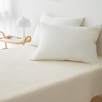 유트러스 순면 풍기인견 리버시블 매트리스 패드, 아이보리