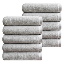 타월리스트 비바체 무형광 호텔 수건 170g 30수 코마사, 모던그레이, 10개