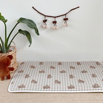 돗투돗 멜란체크 돗테디 아기 쿨 패드, 브라운