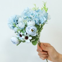 아름드리몰 조화 미니 혼합부케, 블루