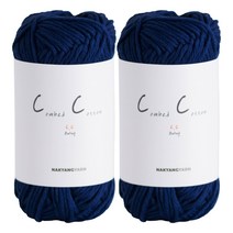 브랜드얀 C C 코마면 뜨개실 2p, 238 곤색, 166m, 2개